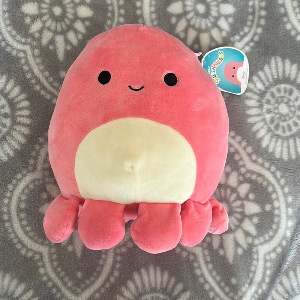 Pink Octopus Squishmallow- Abby